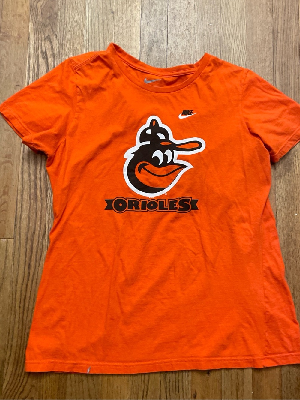 Nike Orange Baltimore Orioles Logo Tee Women’s XL